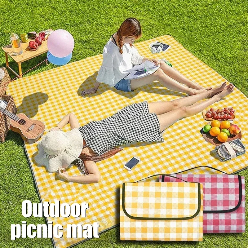 Picnic Mat Thickened Outdoor Sleeping Pad Beach Mat Tent Waterproof Lawn Mat Portable Outing Picnic Blanket Camping Equipment 2
