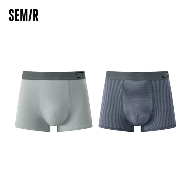 Semir Men Underwear Cotton Breathable Boxers Comfortable Men'S