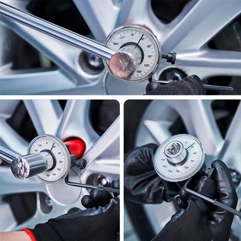 Torque Wrench Torquemeter Dial Hand Tool Auto Service Equipment Garage Calibrated In Degrees Automotive Tools Car Repairing 2