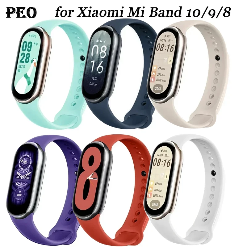 Sport Watch Band Silicone Strap Replacement – Compatible with Xiaomi Mi Series
