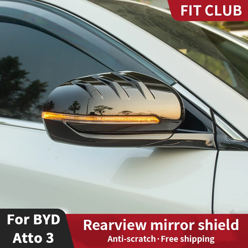 

2pcs Sports Side Rearview Mirror Cap Wing Mirror Cover For BYD Atto 3 yuan Plus 2022 Rearview Mirror Anti scratching accessories