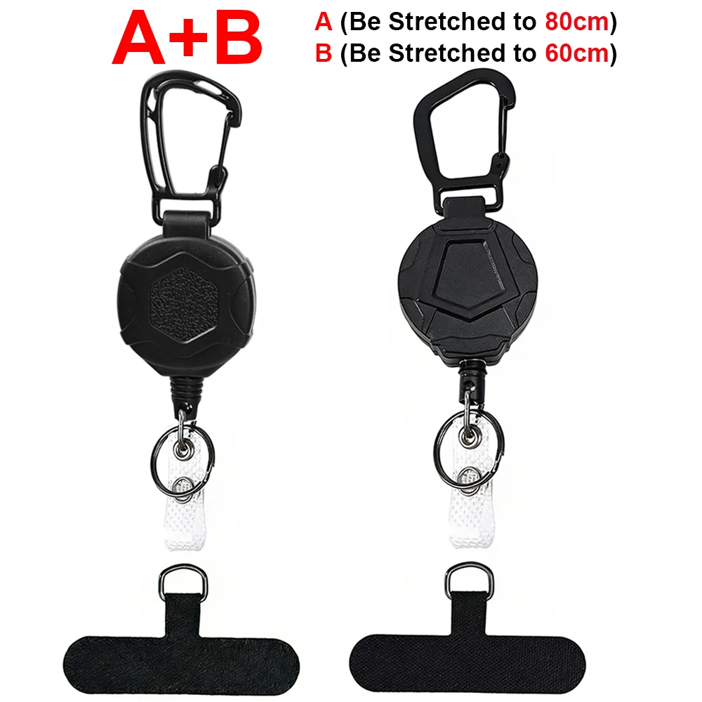 Retractable Anti-Theft Phone Holder with Belt Clip - Outdoor Travel Safety Tether Strap