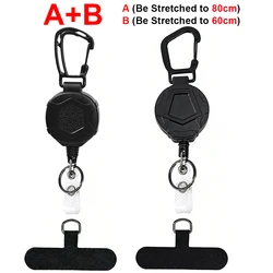Retractable Anti - Theft Phone Holder with Belt Clip - Outdoor Travel Safety Tether Strap - 2PACK (Set A and B)