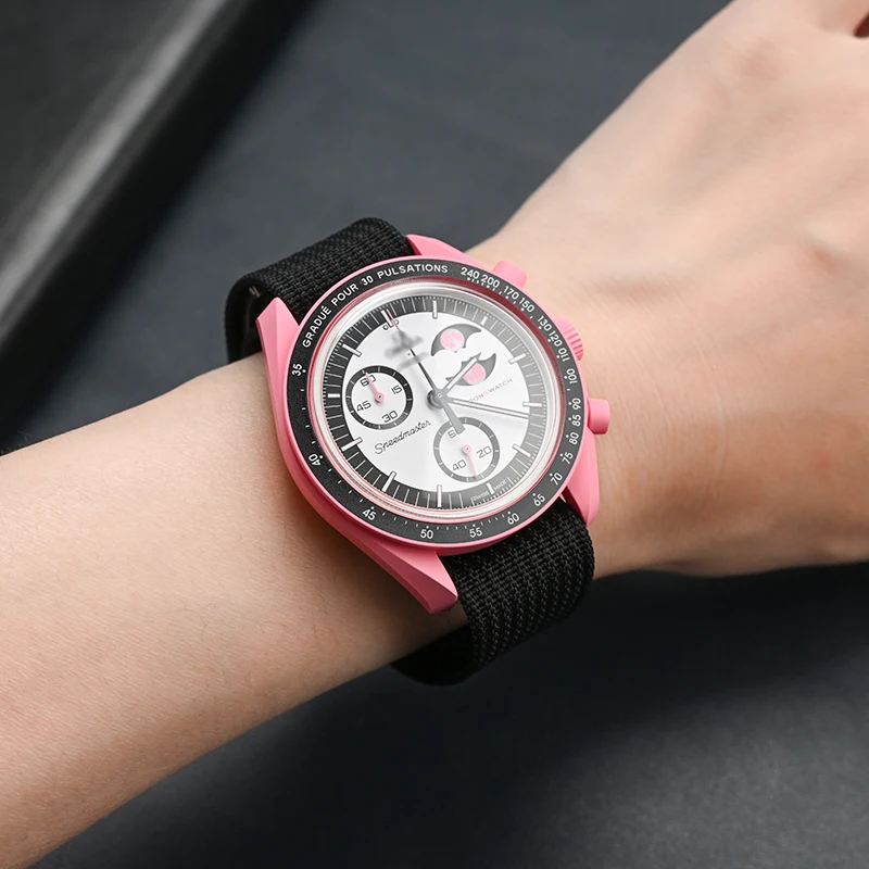 Premium Nylon Watch Strap with Waterproof Folding Buckle - 22mm Wristband Replacement