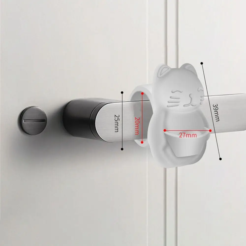 Silicone Door Stopper Cartoon Elephant Door Handle Bumper Anti Collision Wall Protector