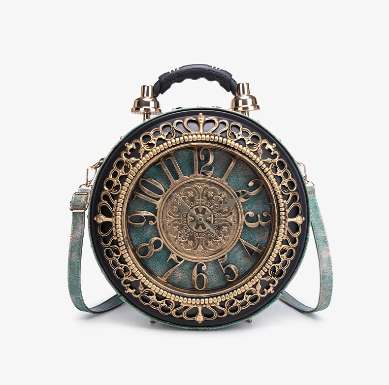 Retro Kreative Uhr-Handtasche 2026 Neuer Stil, Modisch und mit Nischendesign, Einzel-Schulter Crossbody-Tasche – Detail 19