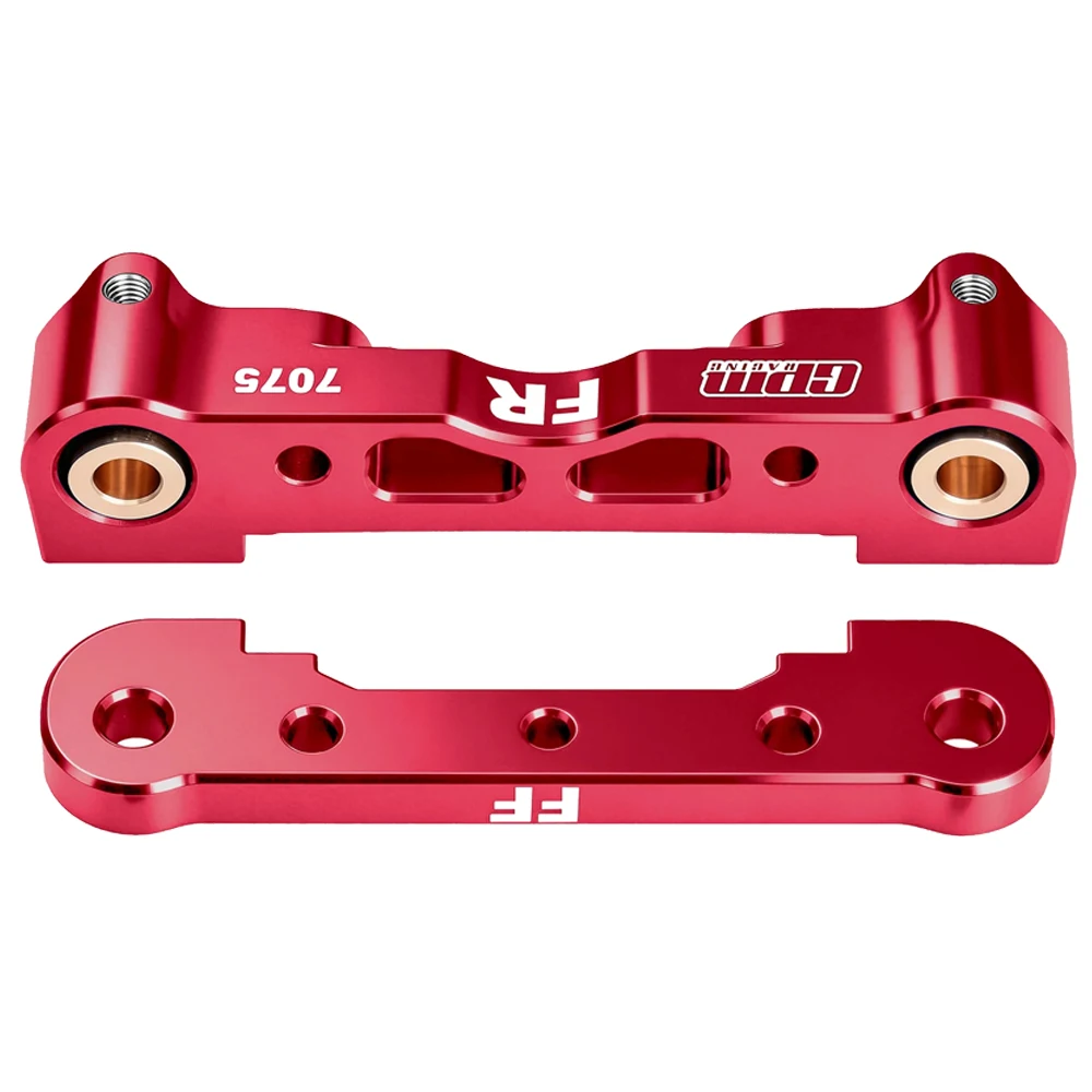 Ensemble de bras de suspension en aluminium 7075-T6 pour ARRMA Kraton et Outcast, présentés sur fond noir.