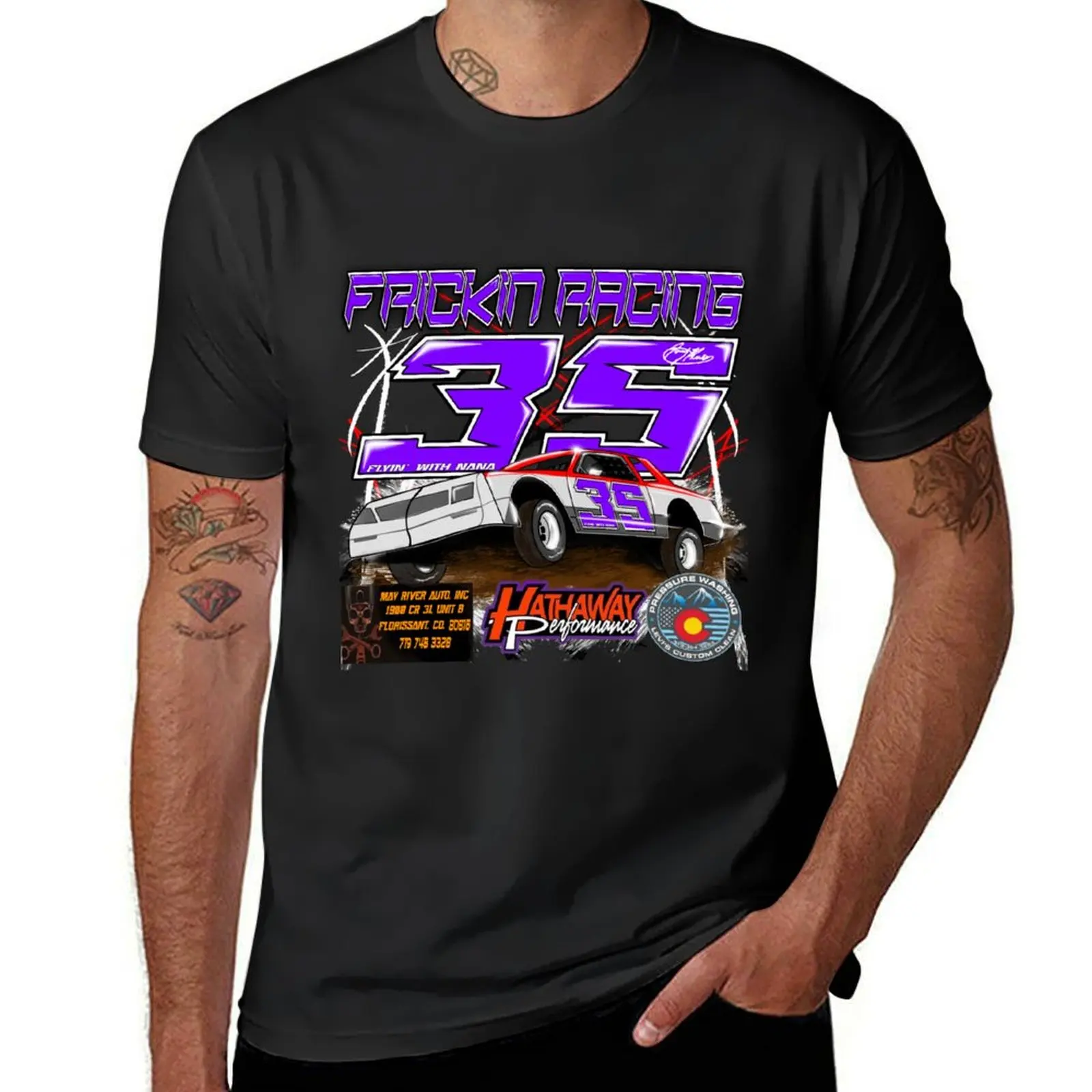Frickin Racing 2023 T-Shirt blacks for a boy boys whites men clothing