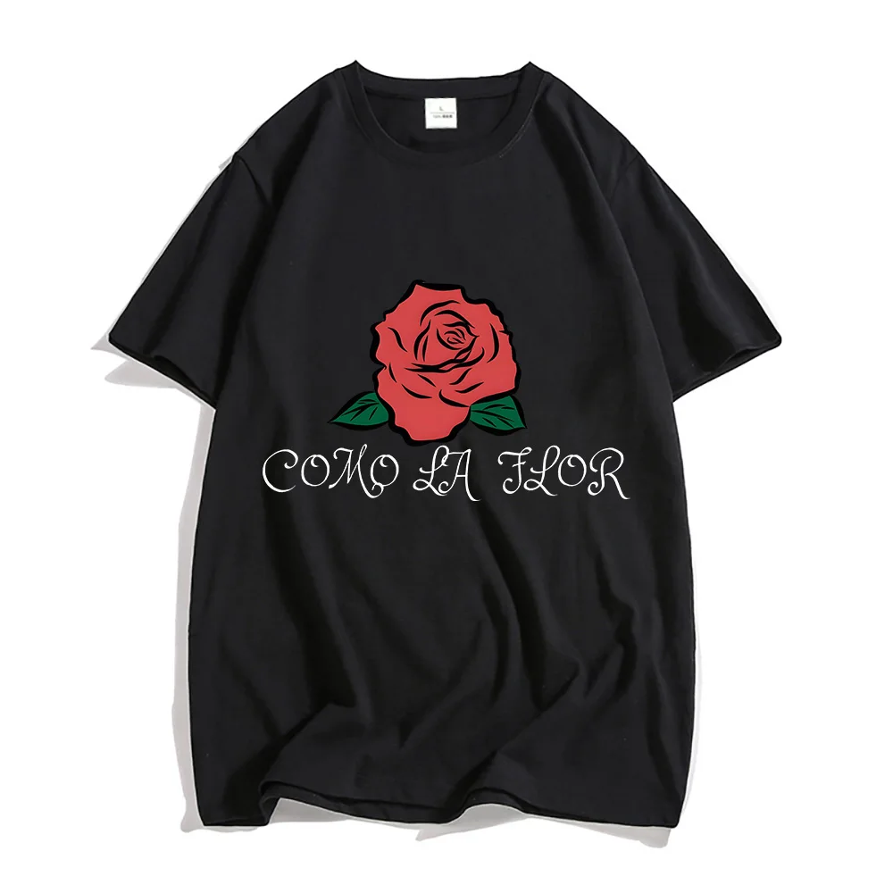 

Como La Flor Harajuku Tees Sense of Design Man/Unisex Short Sleeve TShirts 100% Cotton Personality Fashion Slight Strech Shirt