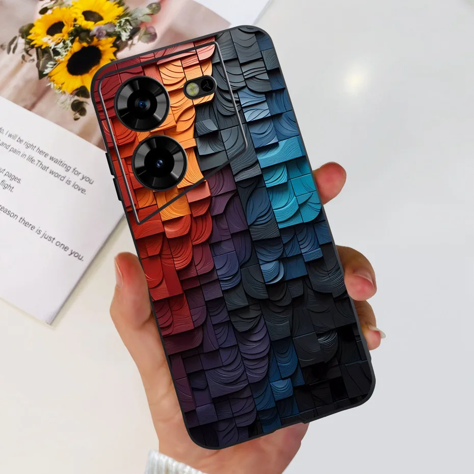 Cool Dragon Pattern Phone Case | Soft TPU Black Silicone Cover