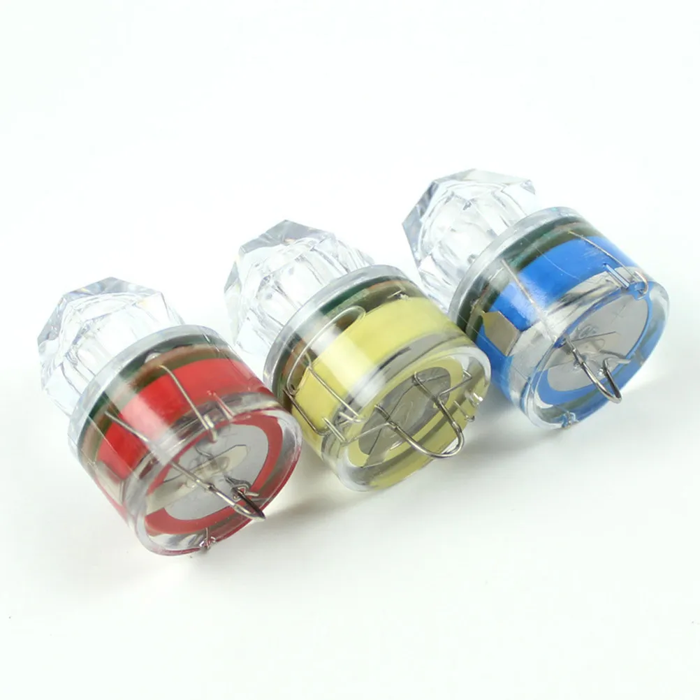 5Pcs LED 녹색 수중 야간 낚시 램프 긴 수명 투명 쉘 딥 드롭 물고기 유혹 라이트 배터리 구동