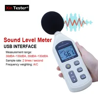 Xin Tester 30~130db Digital Sound Level Meters logger Decibel Noise Tester Audio detector Automotive Microphone GM1356 1