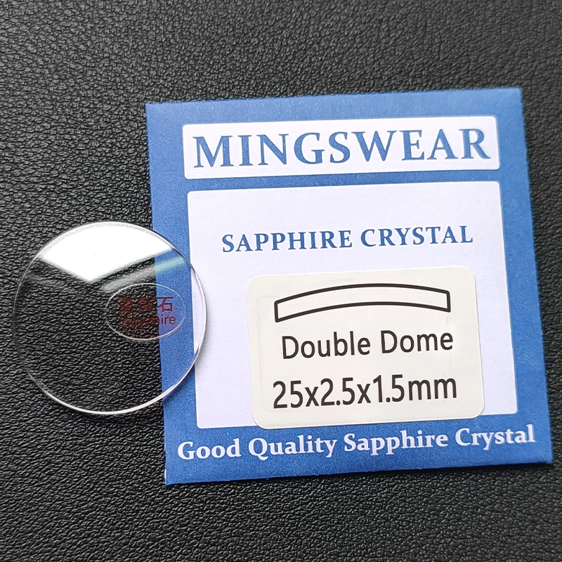 

Sapphire Double Dome 1.5mm Thick Diameter 20-29.5 mm Anti-scratch Watch Glass Domed Crystal Transparent Watches Repair Parts