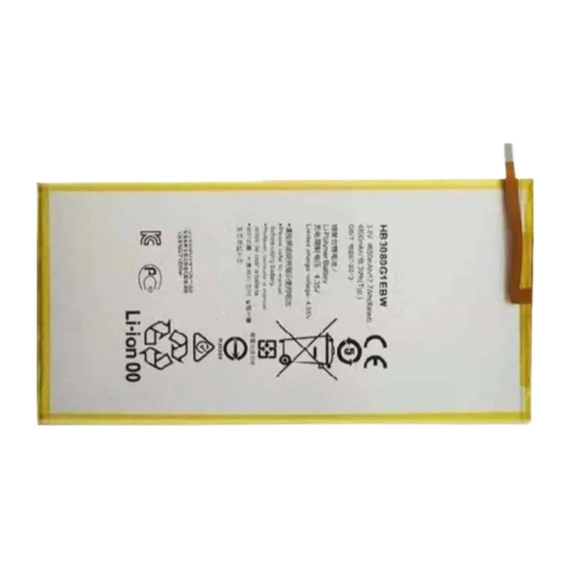 Replacement Tablet Battery 3.8V 4650mAh HB3080G1EBW Huawei Mediapad M1 M2 8.0 M2-801W 802L 803L T1-821W/823 S8-701U 701W