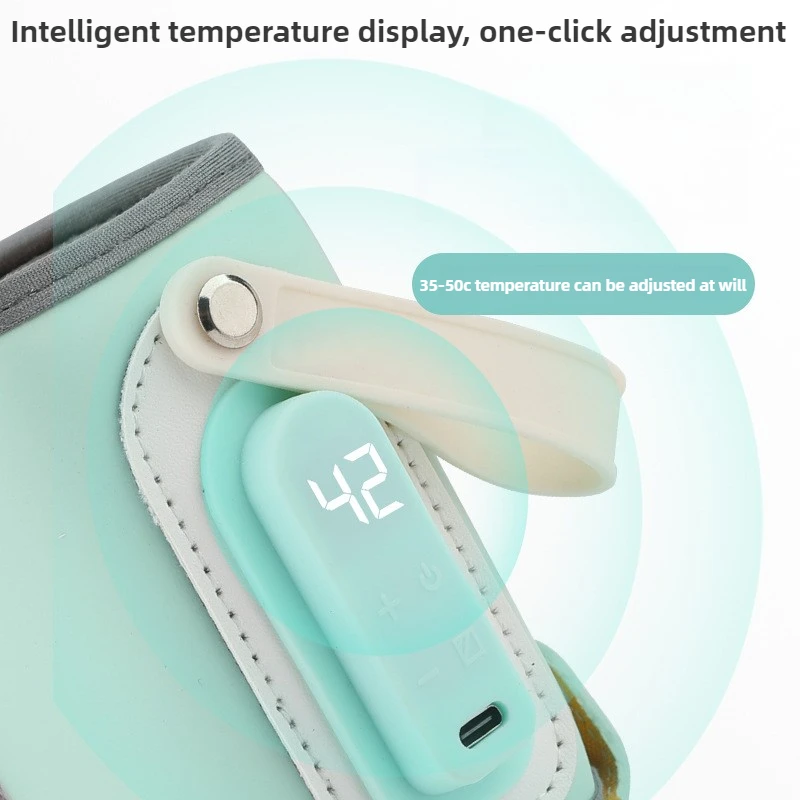 TPYE-C Charging Smart Temperature Control Constant Warm for Breast Milk Baby Feeding Warmer Portable Travel Bottle Warmer Heater