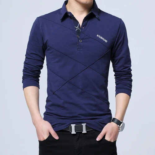 5XL 폴로 셔츠 칼라 남성 플러스 크기 3XL 4XL 가을 단추 브랜드 남성 폴로 셔츠 긴 소매 캐주얼 남성 셔츠 드레스 폴로 셔츠 3