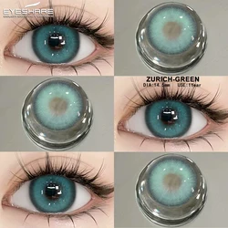 EYESHARE High - Quality Fashion Cosmetic Black Contact Lenses (ZURICH - GREEN)