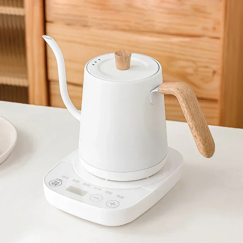 Electric Kettle 1000W Gooseneck Smart Coffee Pot Temperature Control 800ml 220V Fast Heating