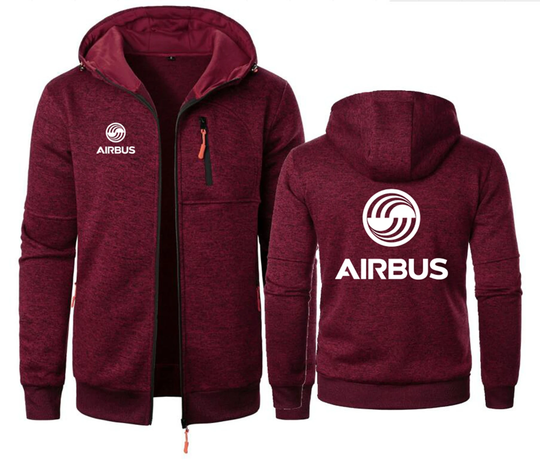 AIRBUS AVIATION Airbusfan A320 Flight Men Jacquard Jackets Hoodies Coats Zipper Sweatshirts Male Fashion Jacket Mens Clothing 55