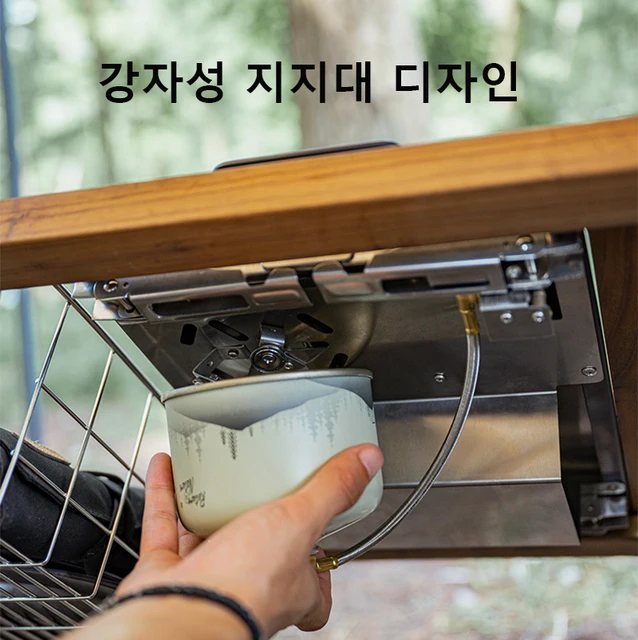 휴대용 캠핑 가스 스토브, 점화 장치 포함, 소형이지만 강력한 성능, 휴대성이 좋은, 안전하고 효율적인