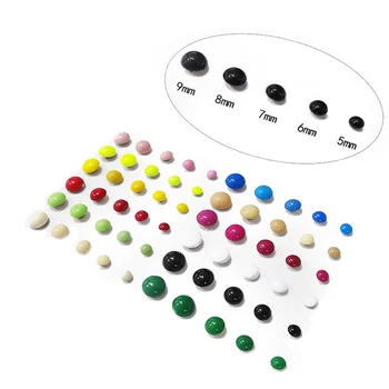 100sets Dome Cap Rivets Mushroom Studs Colored Metal Round Rivet for Garment Clothing Shoes Collar Bag Parts DIY Accessories