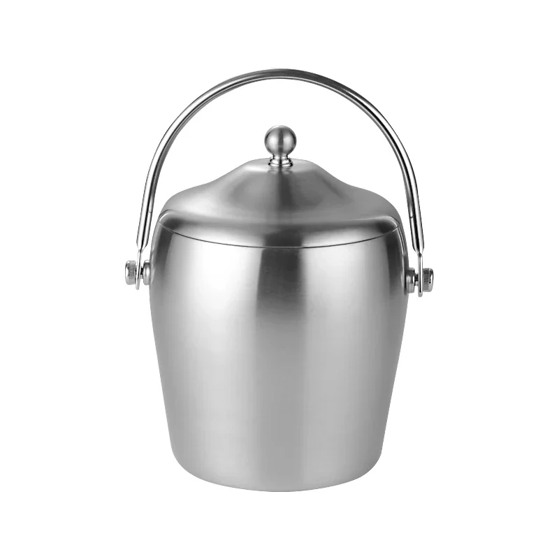 

Thickened Stainless Steel Portable Ice Bucket Insulation Ice Cube Bucket Appliance