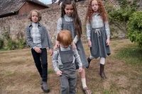 Clearance sale AS AW25 Grey denim collection + jersey ribbing family matching clothes boys girls clothing - Image 4