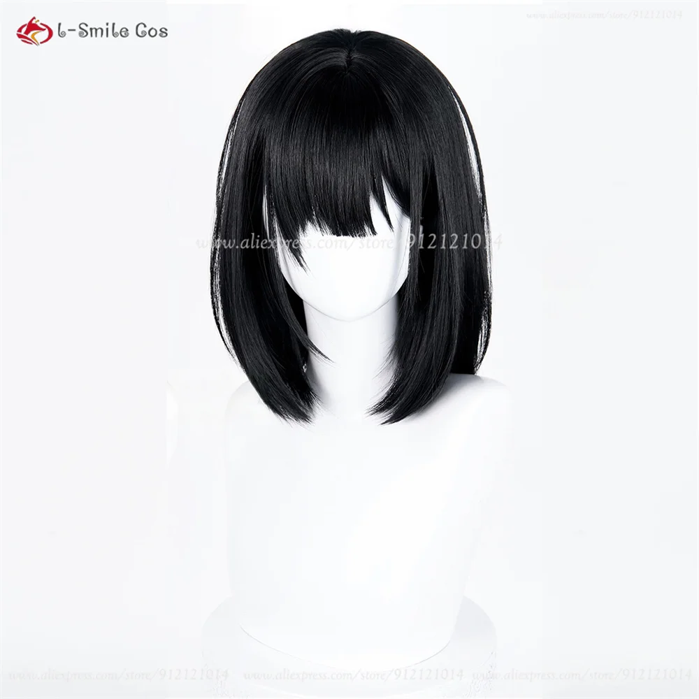 Qiao Ling Rin Jo Cosplay Perücke Schwarz Synthetik Hitzeresistent Anime Halloween 20