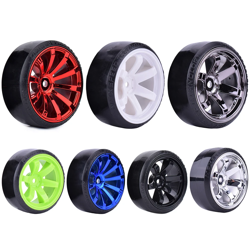 4PCS 1/10 RC Drift Cars Wheel Hub Hard Pattern Tyre for 1:10 HSP Redcat Wltoys WPL Tamiya Traxxas RC Drift Car Accessories Toys Scb80c971a8b941438ada4f1830a8d9eeh