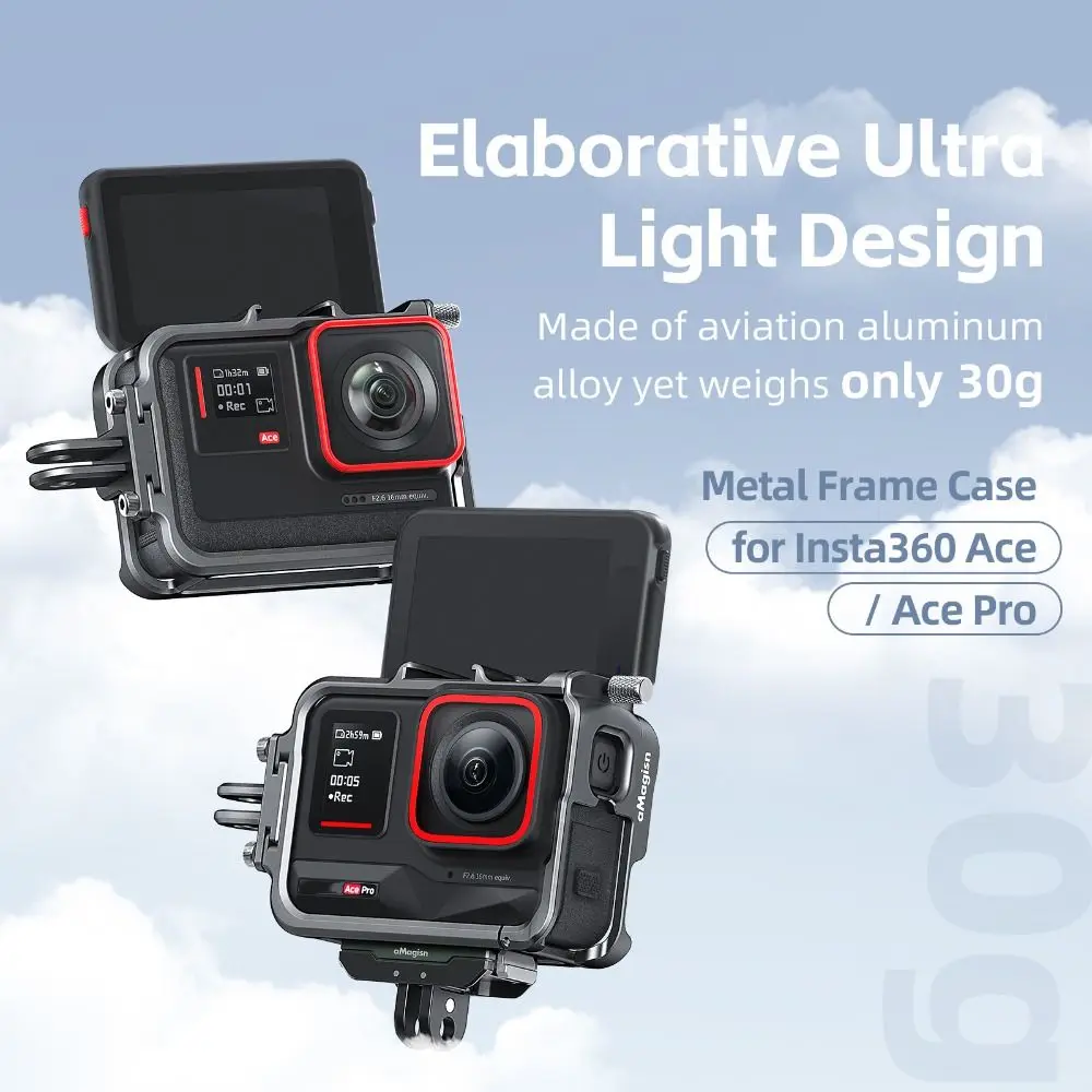 Insta360 Ace/Ace Pro용 금속 보호 프레임 쉘, 카메라 케이지, Insta360 Ace 카메라 액세서리