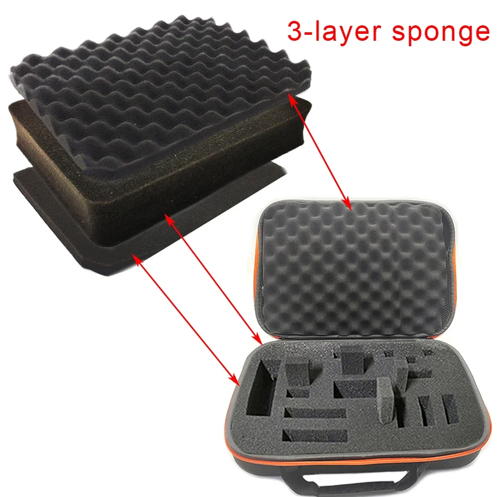 DIY Foam Storage Bag Customized Travel Zipper Box Case For Outdoor Tool Accessories Shockproof Camera Collection Bag images - 6