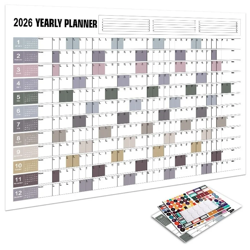 2026 Wall Hanging Annual Planner and Organizer