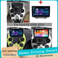Autoradio 4+64G pour Ford Ka 2008 - 2014 Android 15 Sans Fil avec Carplay Android Auto Navigation GPS Lecteur Multimédia Automobile 1