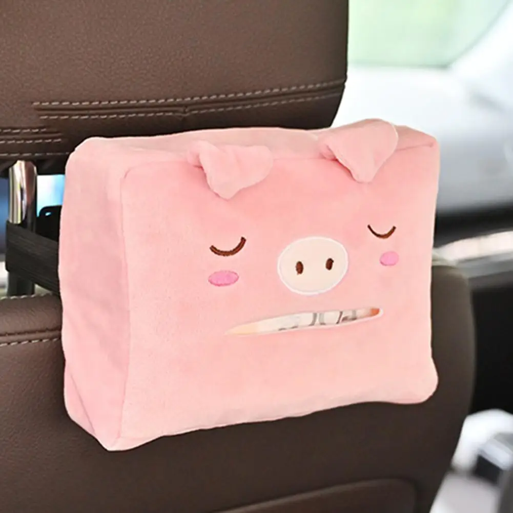 

Car Accessories Tissue Box Car Armrest Box Tissue Case Holder Stylish Back Seat Headrest Hanging Napkin Clip Auto for A