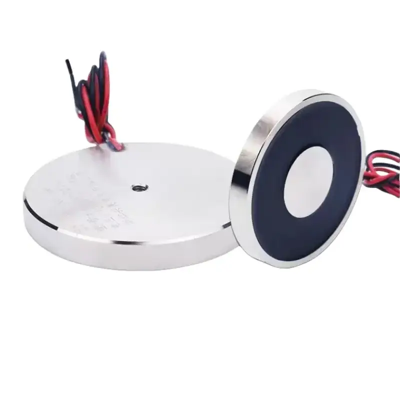 70/9 Holding Electric Sucker Electromagnet Magnet Dc 12V 24V Suction-cup Cylindrical Lifting 25KG Suction Plate Metal China image 3