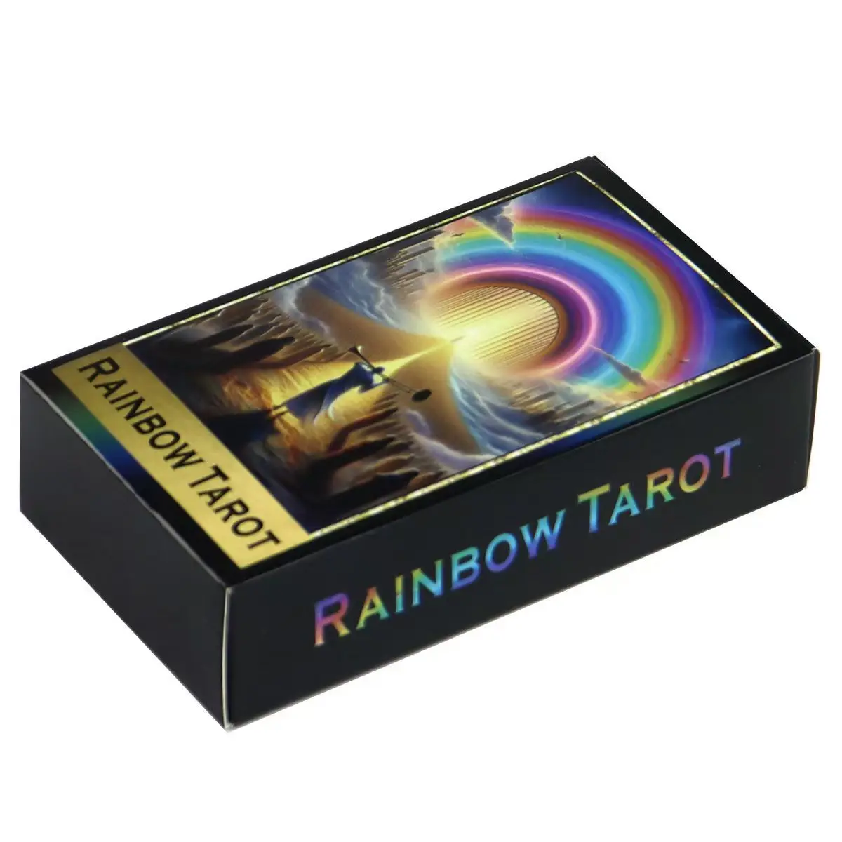 Rainbow Tarot Deck 78 Colorful Tarot Oracle Cards Illustration Divination Wisdom Oracle Cards RWS System for Beginners 10.3*6cm 2
