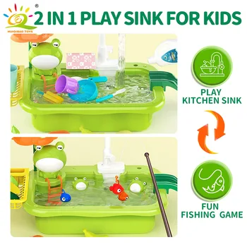 Baby Kitchen Toy Plastic Dish Wash Sink Electric Dishwasher Playing Pretend Role Play Housework Early Educational Toys For Child 2