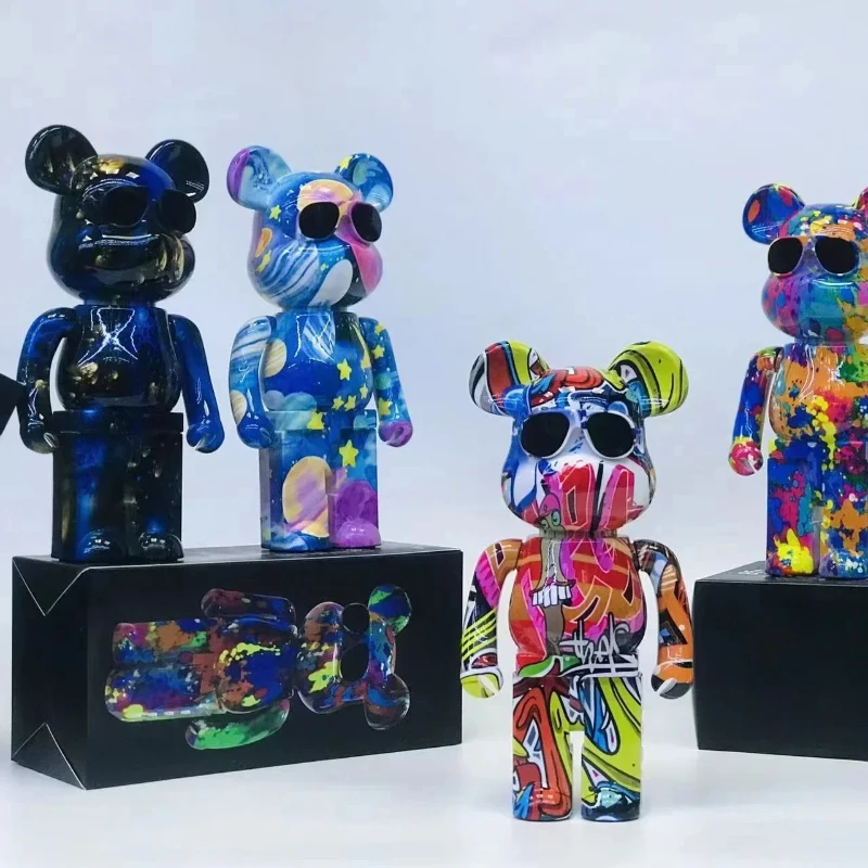 Graffiti Violent Bear Bluetooth Audio Home Decoration Card Small Audio Trend Teddy Bear Birthday Gift Speaker