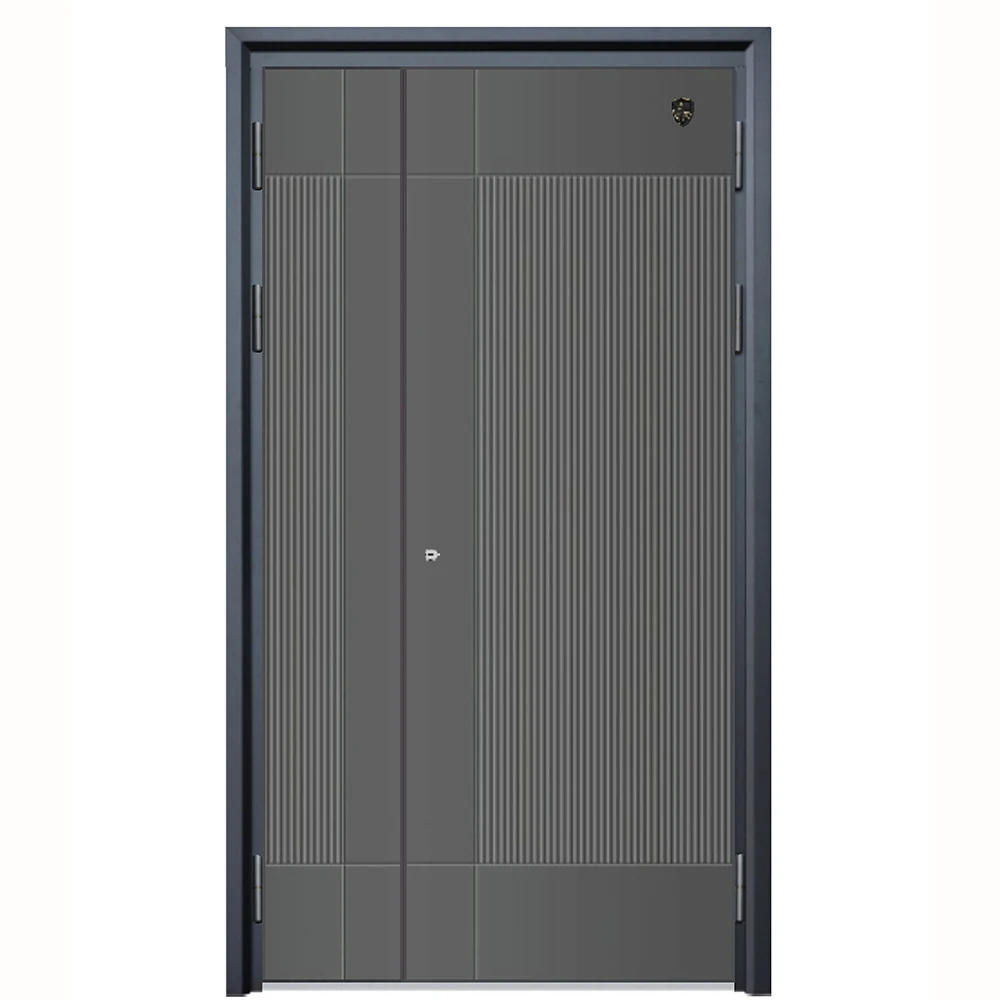 Wholesale Price Modern House Entry Security Doors Front Home Entrance Exterior Steel Main Gate Door for Villa 4