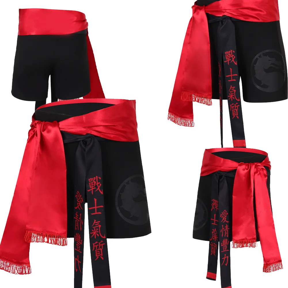 

Johnny Cage Game Mortal Cos Kombat Cosplay Costume Pants Trousers Shorts for Men Adult Outfits Halloween Carnival Party Suit