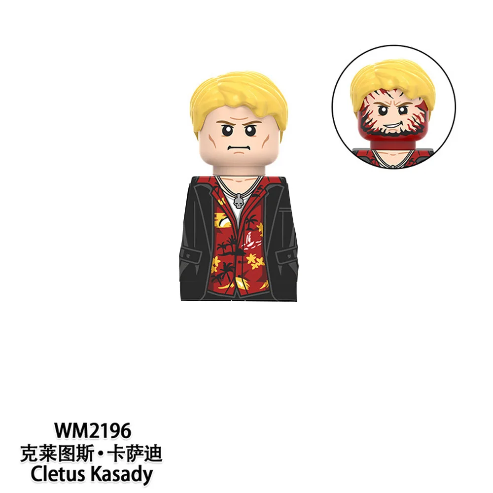Marvel Anime Venom Series Building Blocks Doll Cletus Kasady Carnage Scream Action Figures Desktop Ornament Kids Hobbies Gifts