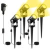 US Plug COB Super Bright Warm White Spotlight Led Garden Light Lawn Lamp Low Voltage Landscape Lighting IP65 Waterproof 1