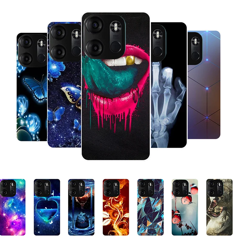 

Print Silicone Case For Tecno Spark Go 2023 Case BF7 Black TPU Soft Funda for Tecno Spark Go 2023 Cover SparkGO 2023 Phone Case