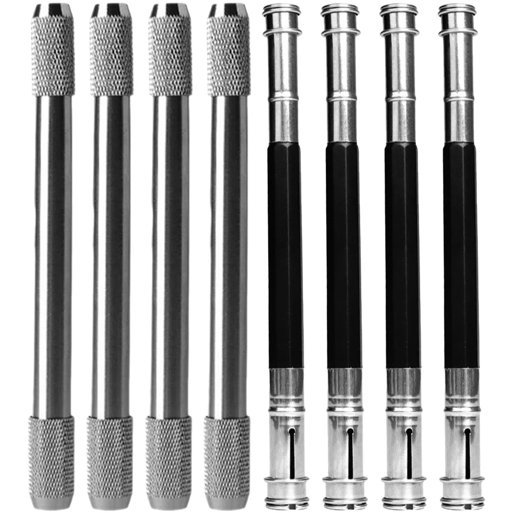 8 Pcs Telescopic Pencil Pencil Saver Artist Holder Metal Home Office Supplies black gold textured marble shower curtain grey gold modern artist home polyester fabric shower curtain bathroom decor with hooks