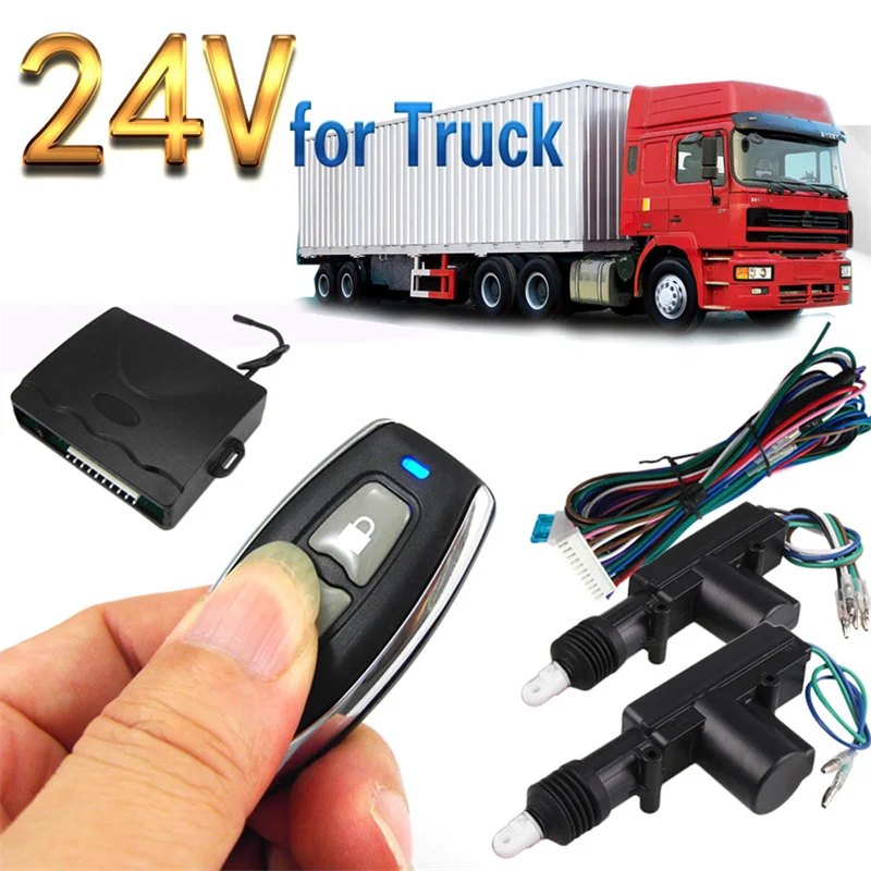Car 24V Electronic Car Truck Central Remote Control Locking Door Anti