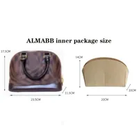 For Alma BB bag Insert Organizer Makeup Small Handbag Organize Inner Purse Portable Cosmetic bing Shell bag organizer Christmas 2