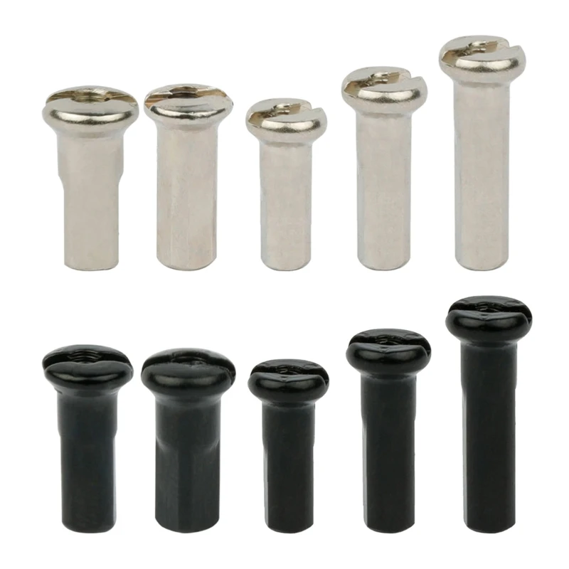 50PCS Brass Spoke Nipple 14G 13G 12G Mountain Road Bicycles Wheel E-bike Scooter Bike Spoke Cap Brass Bike Part Coated