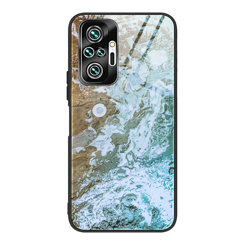 phone pouches Gradient Marble phone Case For Redmi Note11S 10PRO 10S 9S 9PRO 8PRO 8T Tempered Glass Protective Cover Redmi 10 9A 8A 7A waterproof pouch for swimming Cases & Covers