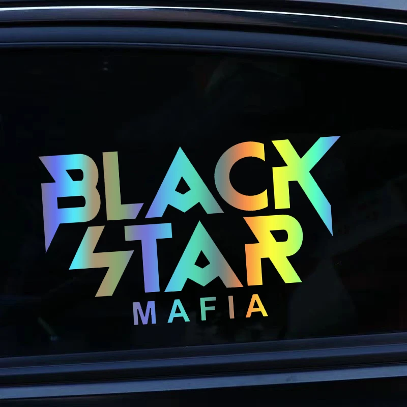 

Vinyl Decal Black Star Mafia Car Sticker Waterproof Auto Decors on Car Body Bumper Rear Window Laptop Choose Size 41358#