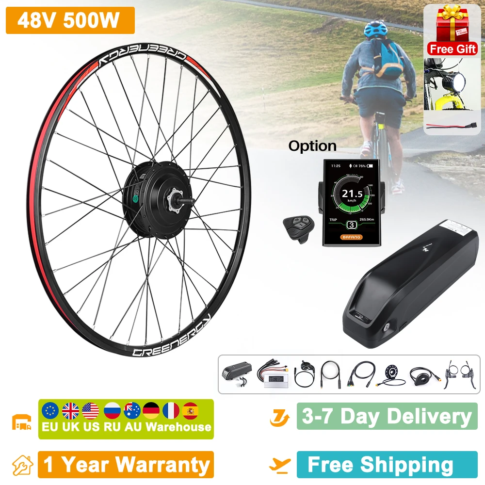 Bafang Front Hub Motor 48v 500w Ebike Conversion Kit G020.500 20 26 27